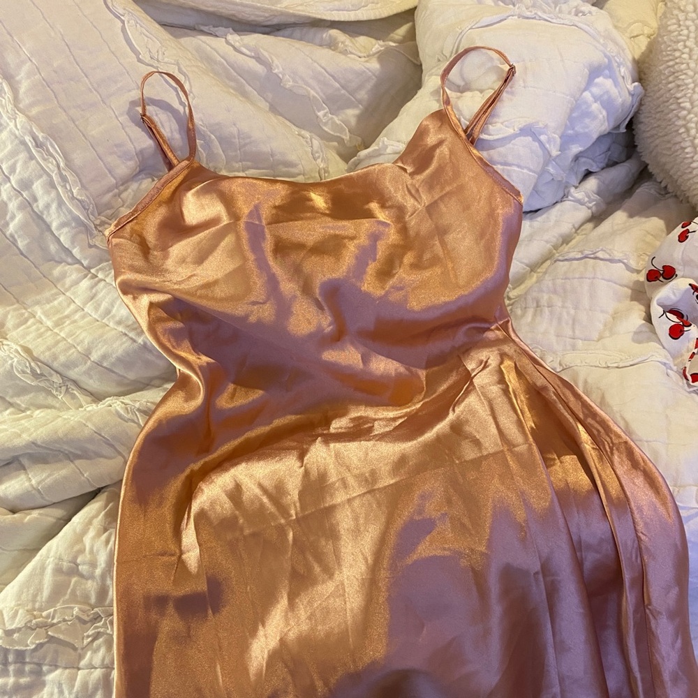 Satin mini dress
